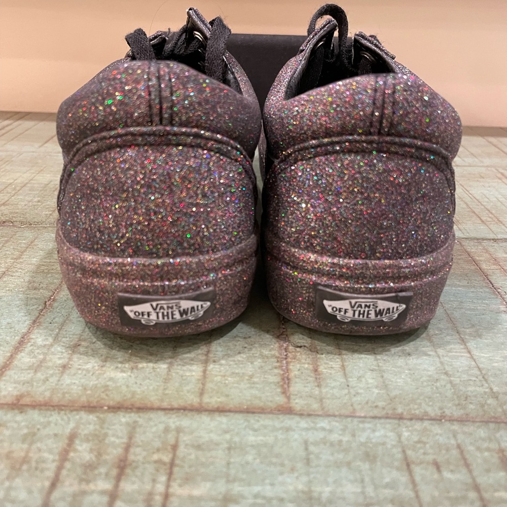 Women's size 8 Men's Size 6.5 - VANS Old Skool Rainbow Glitter.